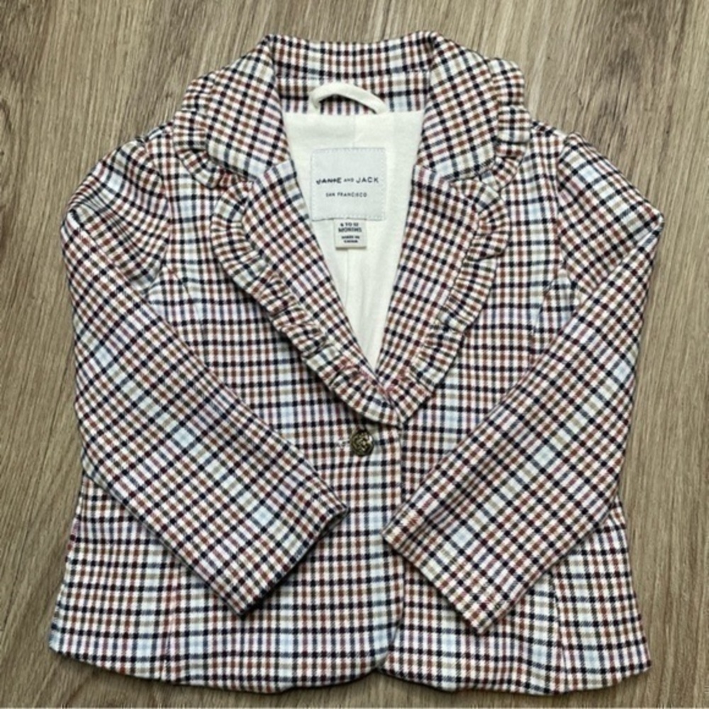 Janie and Jack Blazer Jacket Unisex | Baby Size 6 - 12 Months | Single Button